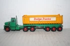 LESNEY MATCHBOX KING SIZE #K16 DODGE CAB WITH DUMP TRAILER-6 3/4" LONG-GOOD-LOOS