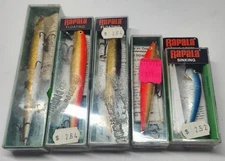 (5) Vintage Rapala NIP Fishing Lures. See Pics