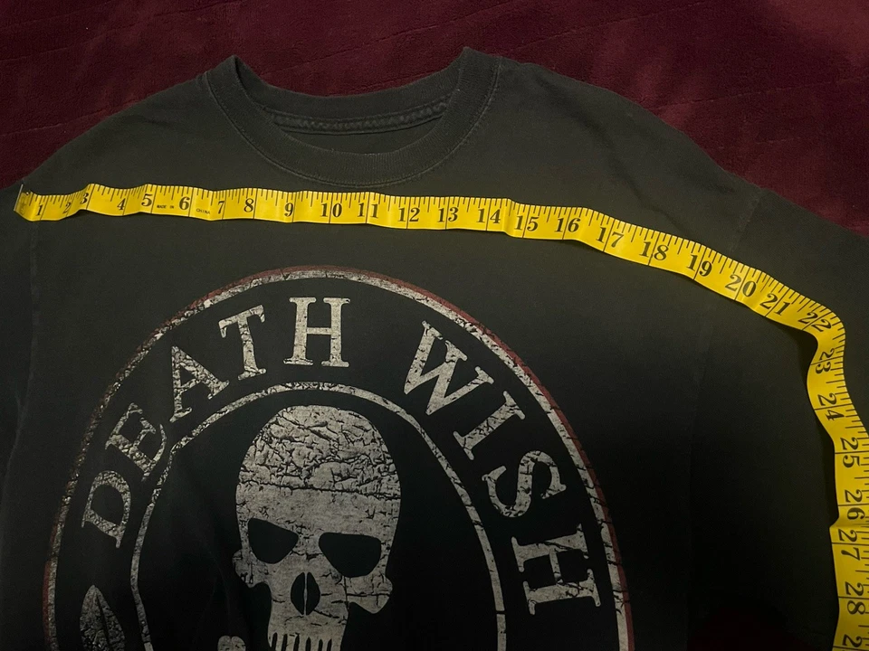 Death Wish Coffee T-Shirt Logo size M Medium Riding Skull Coffee Brand - Image 3 of 4