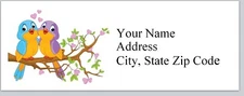 30 Personalized Address Labels Cute Lovebirds (BX 83)