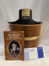 Vintage Sterling Richmond Cedar Ice Cream Freezer Maker Working Missing Parts