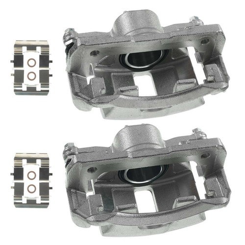 2x Front Disc Brake Calipers w/ Bracket for Acura CSX 0611 Honda Civic