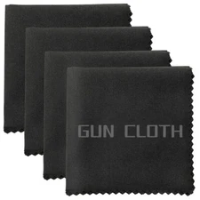 4 Pack Microfiber Gun Cleaning Cloth 12"x12" Lint Free Gun Cleaning Rags Reus...
