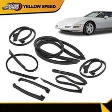 New Weather Strip Seal Full Weatherstrip Kit Fit For 84-89 Corvette C4 Coupe 