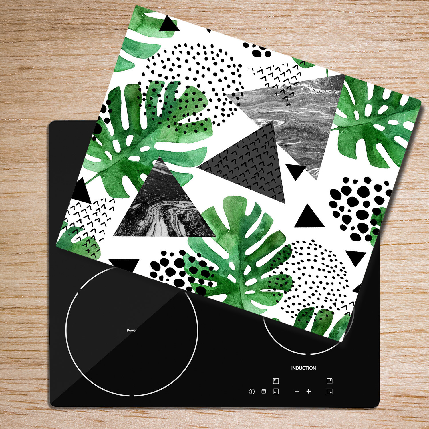 Tulup Horloge Murale En Verre fi 60 cm - Plage Tropicale