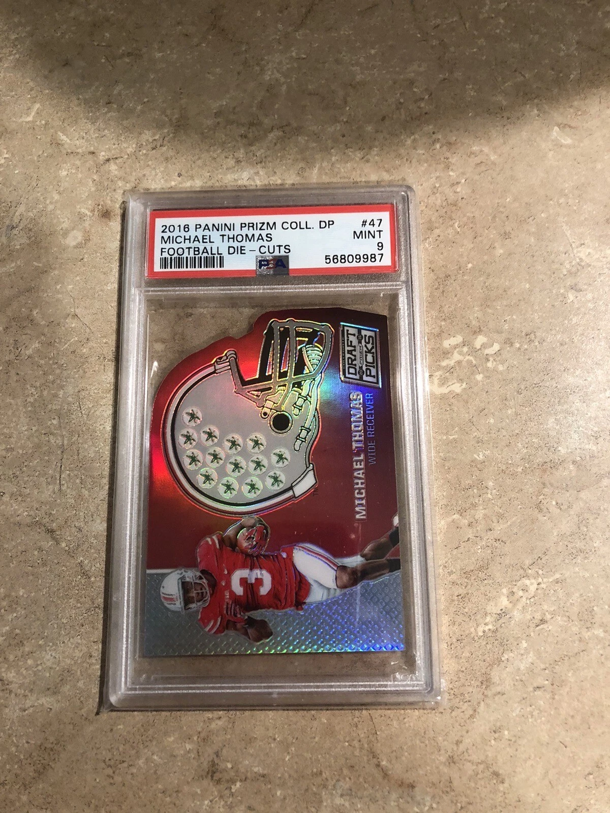 Michael Thomas Panini Prizm Collegiate Draft Picks Football Die-Cuts #47 Base