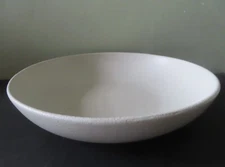 Sara Paloma Large White Crater Glaze Shallow Bowl - 14 3/4" x 3 1/4"