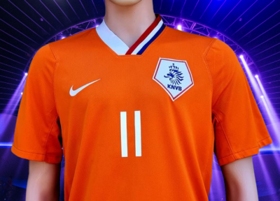 NETHERLANDS 2008 EURO QUARTER-FINALS ROBBEN 11 HOME NIKE JERSEY L