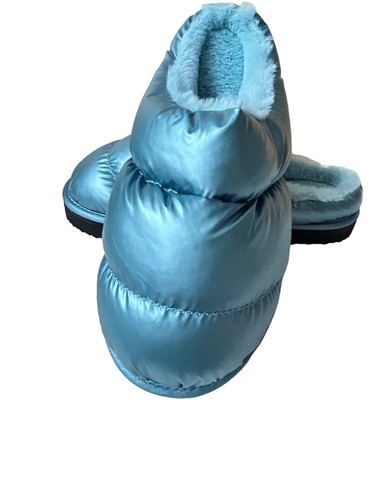 Womens Slippers Puffy Non Slip Memory Warm Fax Fur In/Outdoor Water Resistant - Picture 11 of 13