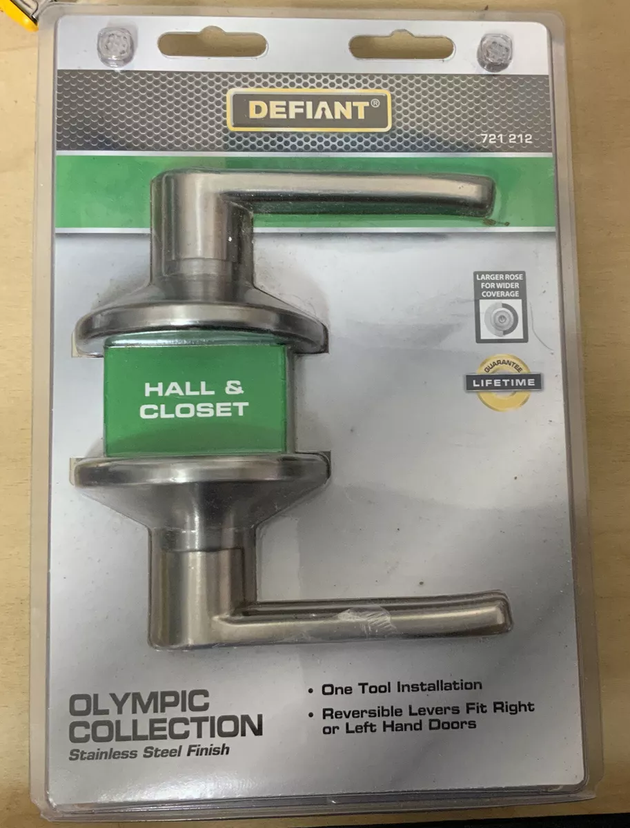 Olympic Stainless Steel Hall/Closet Door Lever