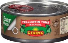 Genova Tonno Solid Yellowfin Tuna in Olive Oil 7 oz. 6-PACK
