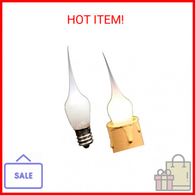 Creative Hobbies  Mini Country Style Silicone Dipped Candle Light Bulbs, 3 Watt