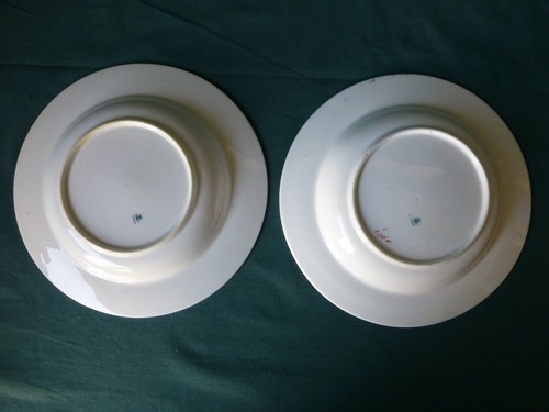 Two Copeland Flow Blue Shallow Bowls - Picture 4 of 6