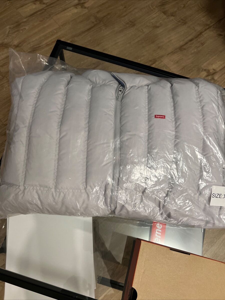 Supreme Flannel Reversible Puffer Jacket (Grey) XL … brand Supreme Flannel Reversible Puffer Jacket (Grey) XL … brand