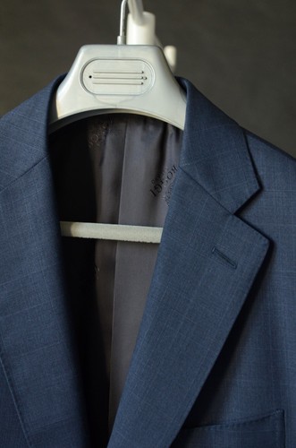 Men's BOGGI MILANO Blazer 40US/UK 50IT Blue Wool check Super 120's - Picture 3 of 10