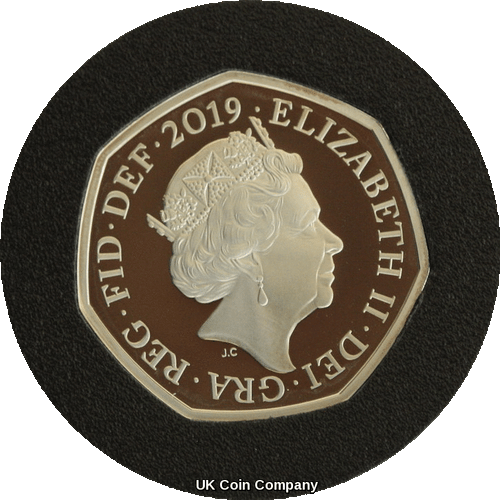 2019 Sherlock Holmes Conan Doyle Silver Piedfort Royal Mint 50p Fifty Pence Coin - Picture 6 of 7