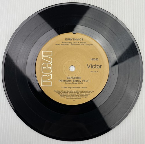 Eurythmics Sexcrime (1984) Vinyl Record 7” 45 RPM 104360 RCA Victor 1984 - Picture 9 of 12