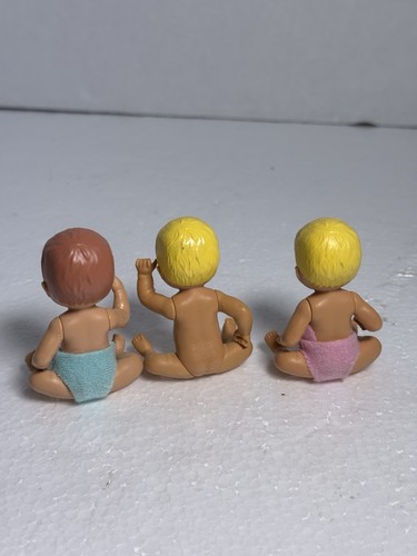 3 Pezzi Vintage Mattel 2.5” Barbie Babies Krissy Baby Doll’s ~ - Foto 3 di 6