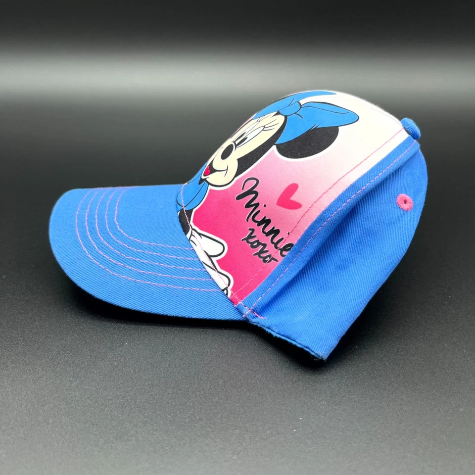 Шляпа Disney Minnie Mouse для девочек синяя бейсбольная кепка с регулируемым ремешком на открытом воздухе - Изображение 2 из 4