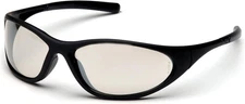 Zone II Safety Glasses  Matte Black Frame  Indoor/Outdoor Mirror Lens