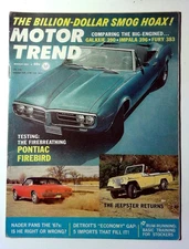 Motor Trend Vintage 1967 Car Magazine Vol. 19 No. 3 March Illustrated