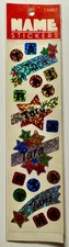 Hambly Studios 1990s Prismatic Name Sticker Metallic Scrapbooking Crafting TARA