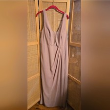 Celebrate Davids Bridal 16 Dress Sleeveless Bridesmaid Wedding Quartz Chiffon