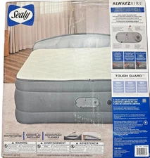 Sealy AlwayzAire Tough Guard Queen Air Mattress w/ Pump – NEW Open Box
