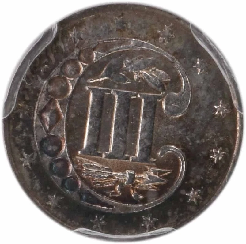 1858 Three Cent Silver MS64 PCGS - Image 4 of 4