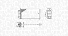 Wärmetauscher Innenraumheizung MAGNETI MARELLI 350218441000 für FIAT MAREA BRAVO