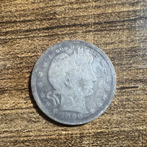 1899 Barber Quarter 25C Silver Coin Circulated KM#117 Business Strike