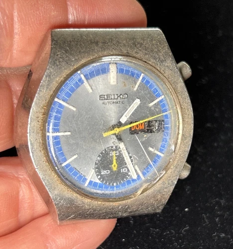 Vintage Seiko Automatic 6139-8029 Stainless Steel Wristwatch