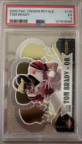 2000 Pacific Crown Royale Draft Picks Tom Brady RC 368/499 PSA 5