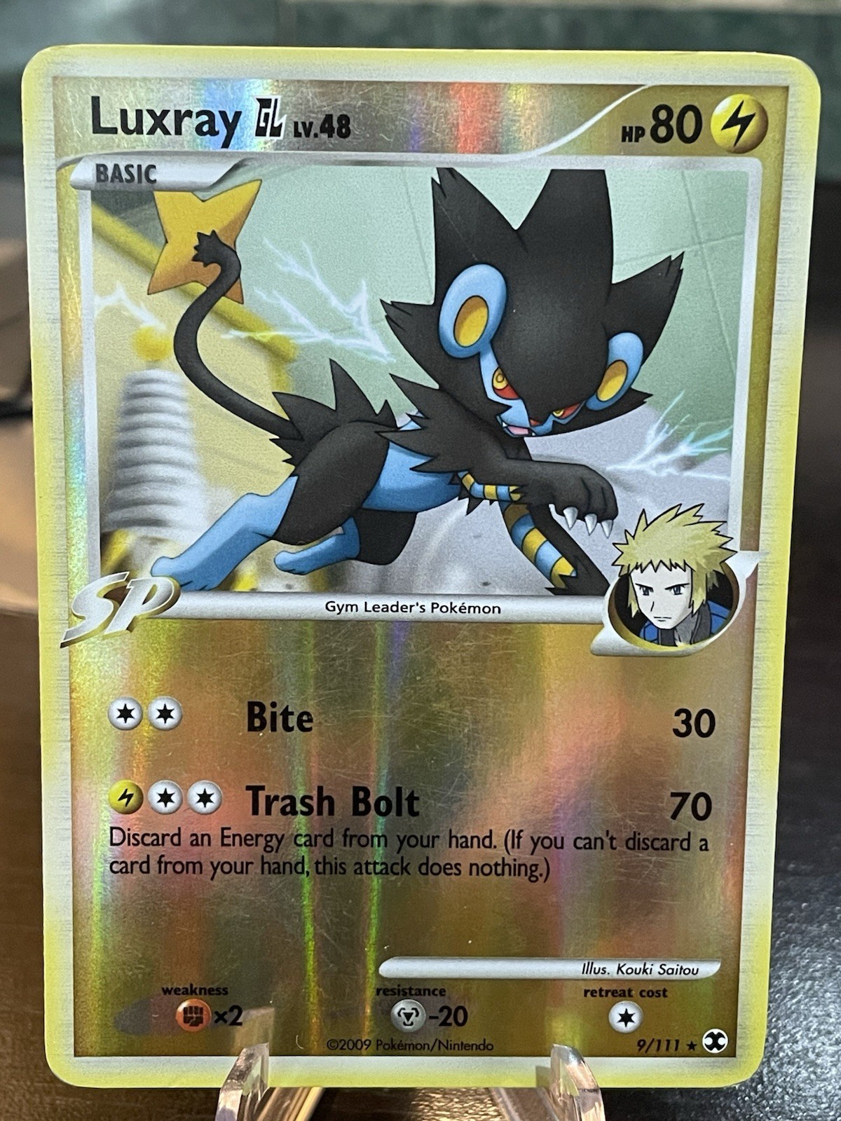 Luxray GL - 9/111 - Rising Rivals - Reverse Holo - Pokémon TCG 2009 MP