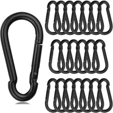 Stainless Steel Spring Carabiner Clip Snap Hook Outdoor Quick Release Sling