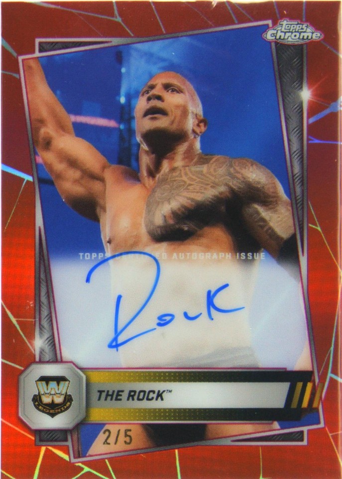 2025 Topps Chrome WWE - The Rock #CLA-RK for sale | eBay