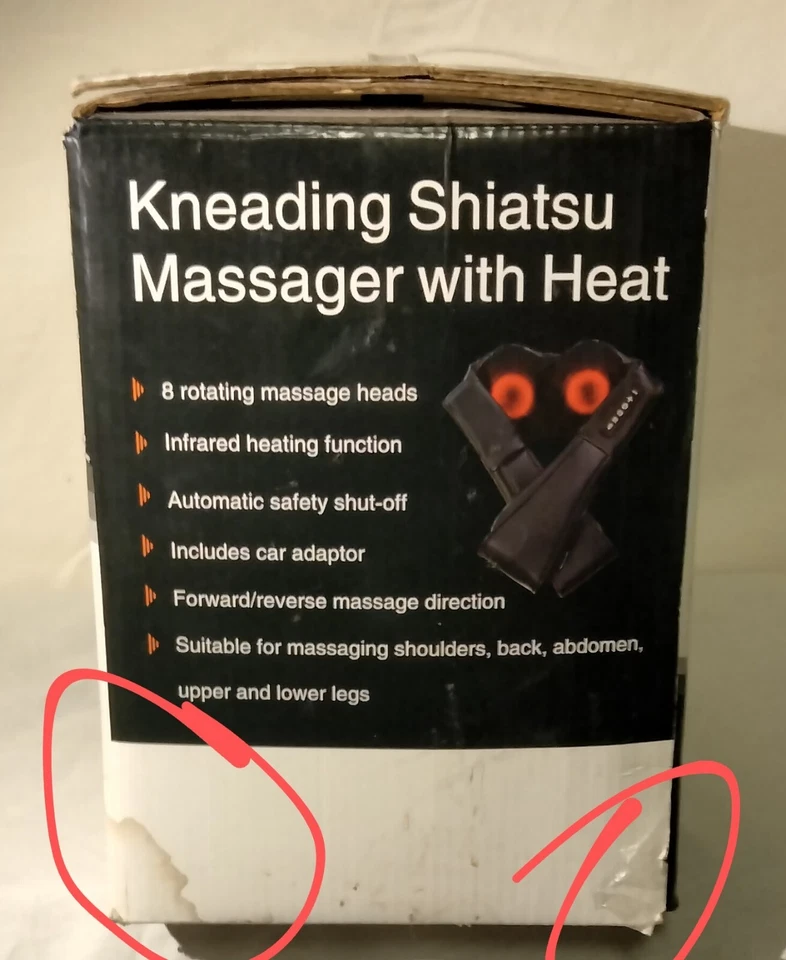 Masajeador de cuello y espalda Ohu Shiatsu con calor usado.Probado Foto 4 de 4