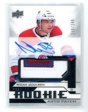 2018-19 Upper Deck Premier Acetate Rookie Patch Auto Noah Juulsen RC /249