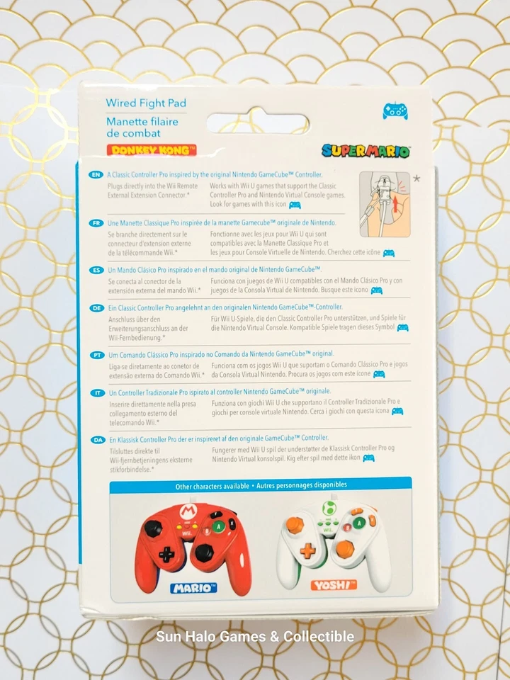 NEW Donkey Kong Wired Fight Pad Nintendo Wii/Wii U PDP Controller Sealed - Image 2 of 4