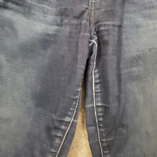 Pantalones de mezclilla informales Paige Jeans para mujer 26 azules ajustados tiro bajo lavado oscuro * - Imagen 7 de 10