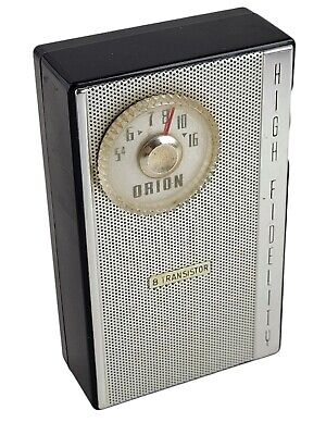 Orion High Fidelity 8 Transistor Radio Vintage 1964 Made in Orion High Fidelity 8 Transistor Radio Vintage 1964 Made in
