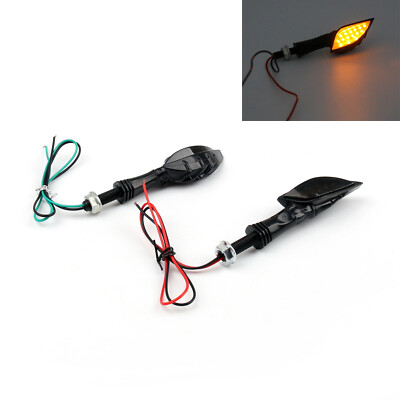 Universal Motorrad Black Skeleton Hand  Turn Signals Blinker Indicator Smo F3