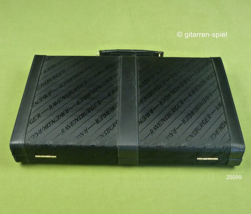 Edler schwarzer Backgammon-Koffer - Komplett 1A Top! 33 cm - Ravensburger  ©1985 - Bild 4 von 4