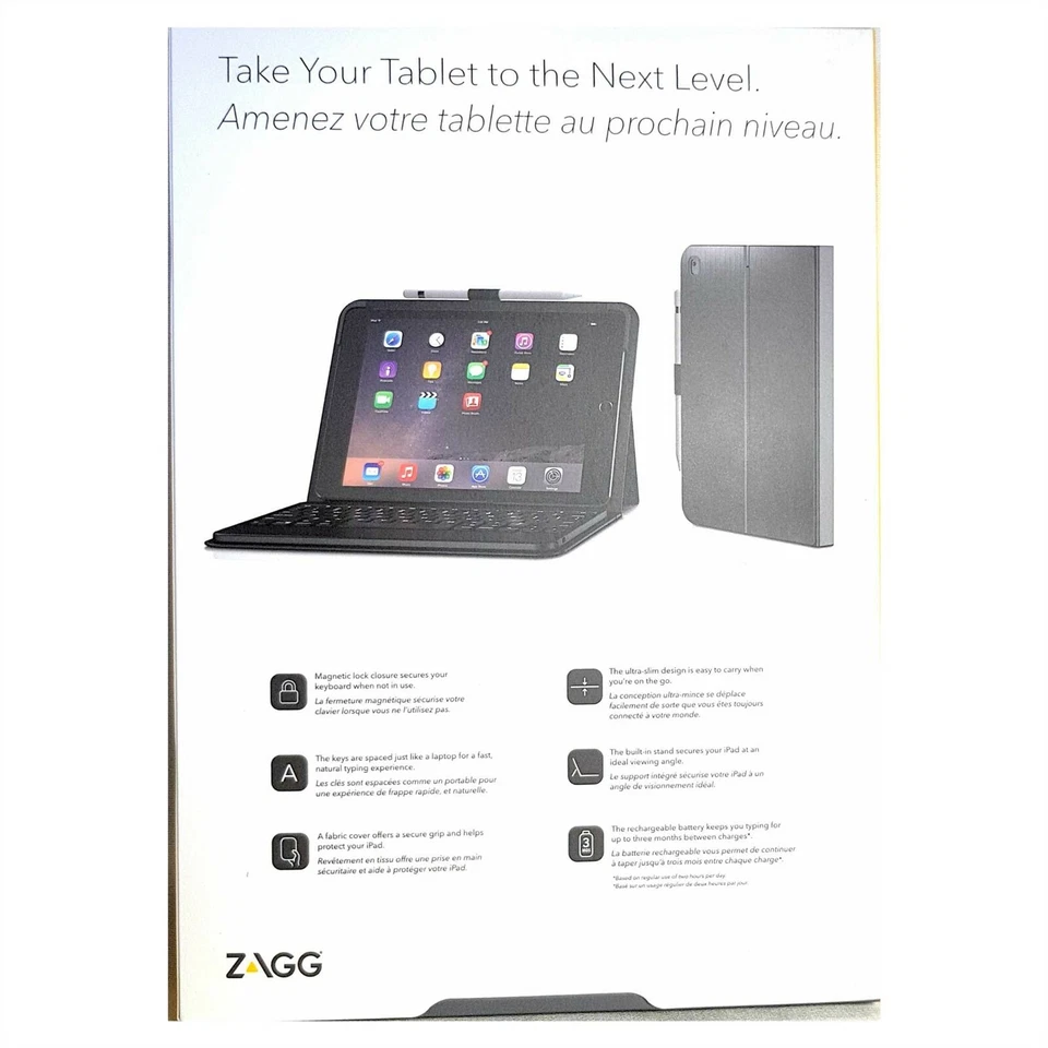 Zagg Messenger Bluetooth Keyboard Folio for iPad Air 3 2019 Pro 10.5 2017 ID9BSF - Image 2 of 4