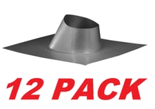 Hart & Cooley 5RF 5" Adjustable Roof Flashing Flat (0 - 6/12 Pitch), 12-PACK