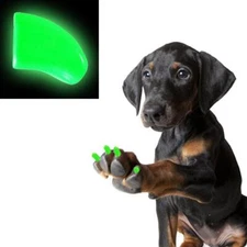 ALIEN GLOW ~ 60 PIECE Soft Nail Caps for Dog Claws ~ PRETTY CLAWS ~ Paws Off