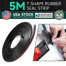 Universal 5M Car T Shape Rubber Seal Weather Strip Door Edge Moulding Trim
