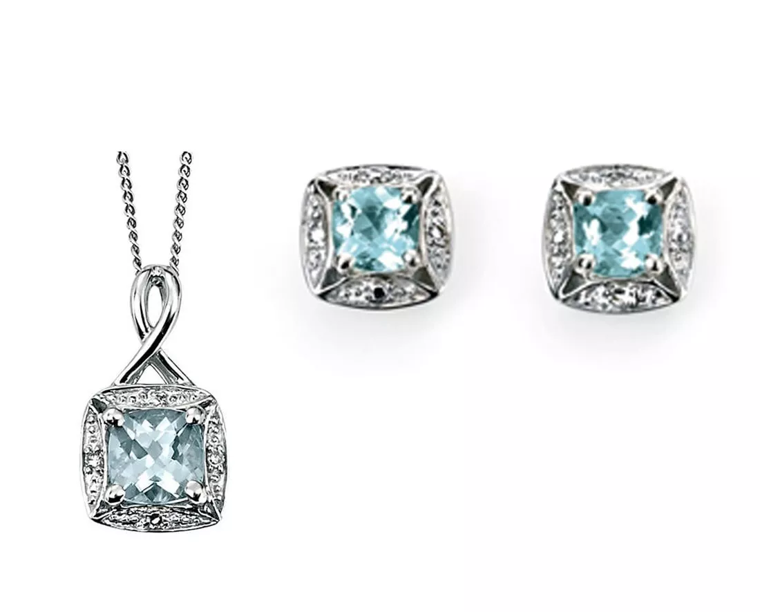 Aquamarine set best sale