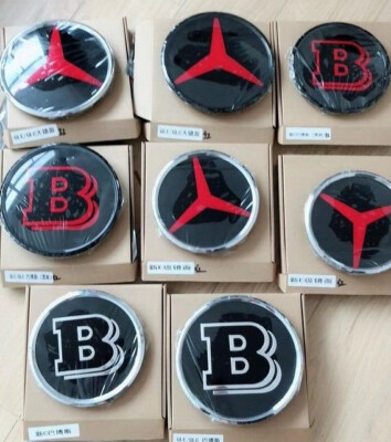 Suitable for Mercedes benz Brabus Front Label Mesh Large Label Mirror Car emblem