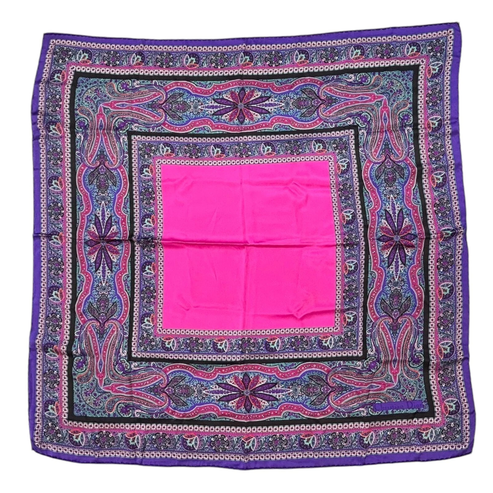 Foulard DIOR soie violet